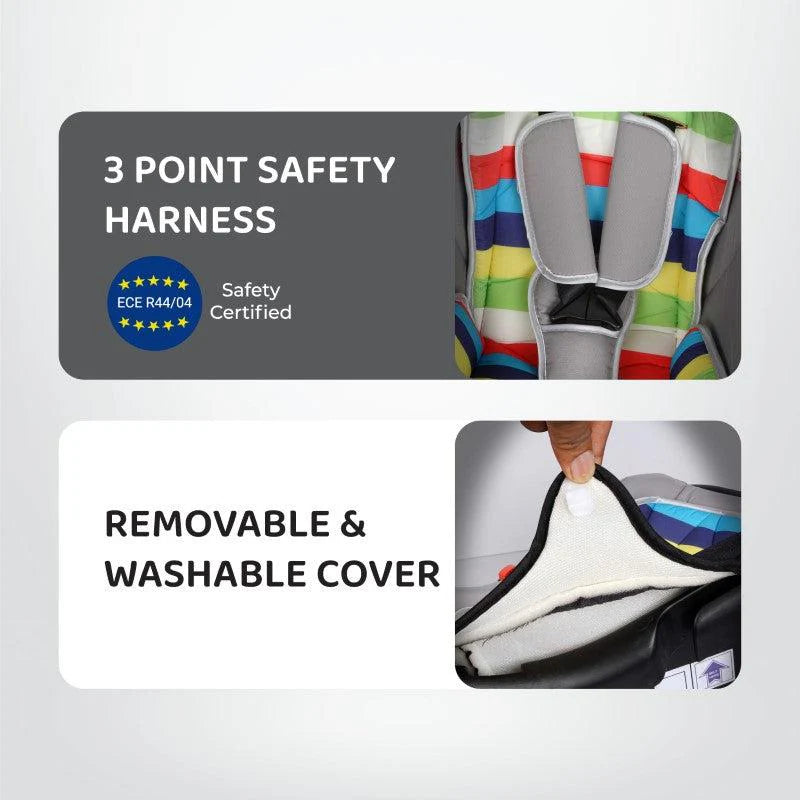 R for Rabbit - Picaboo - Car Seat - Rainbow