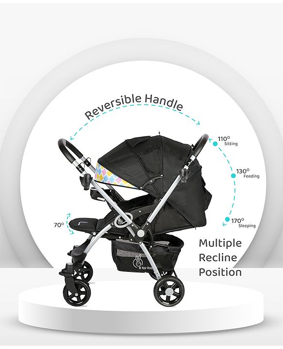 R for Rabbit - Chocolate Ride -Stroller - Black Multi