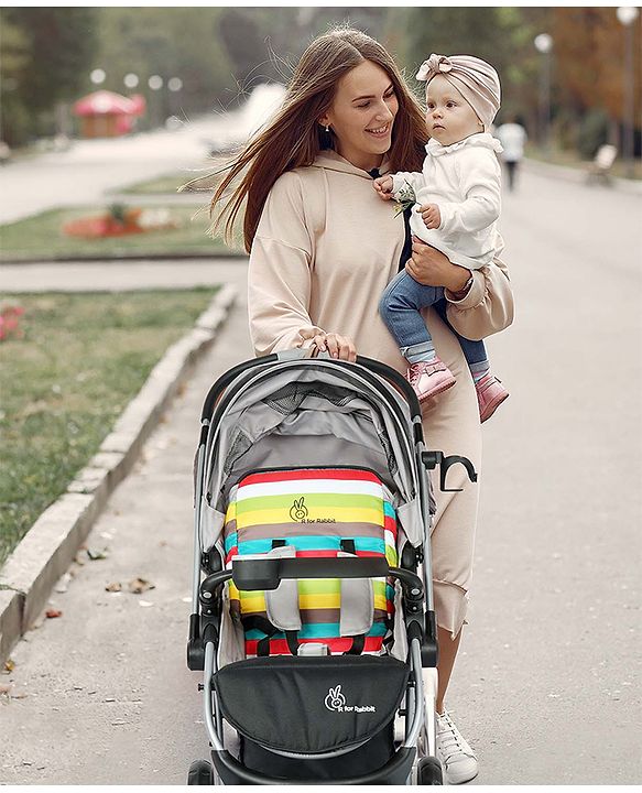 R for Rabbit - Chocolate Ride -Stroller - Black Multi