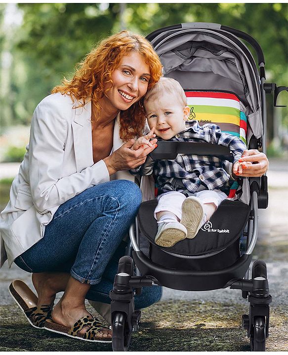 R for Rabbit - Chocolate Ride -Stroller - Black Multi