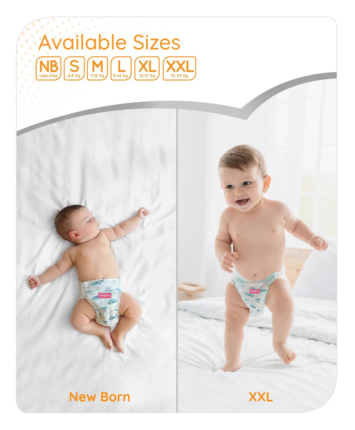 Babyhug Pro Bubble Care Premium Tape Style Diaper Medium - 80 Pieces