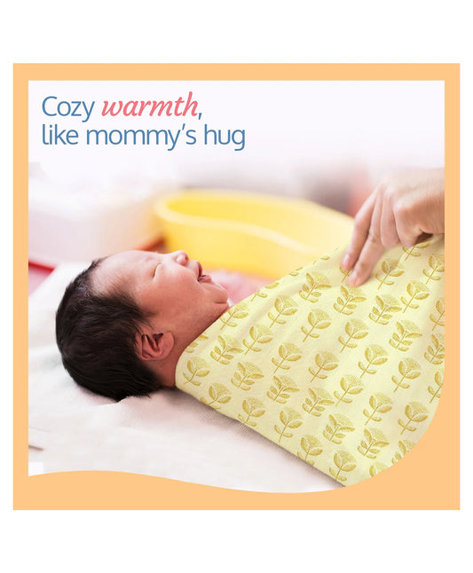 Luvlap muslin swaddle Pineapple leaves Multicolour