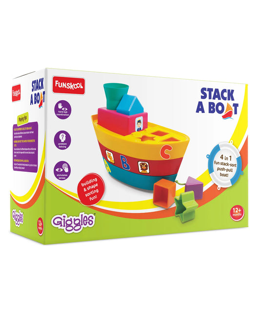 Giggles Stack A Boat (Color May Vary)