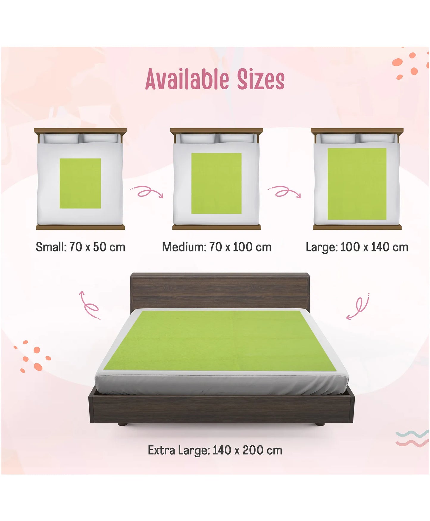 Luvlap Insta Dry Sheet (Medium) - Green