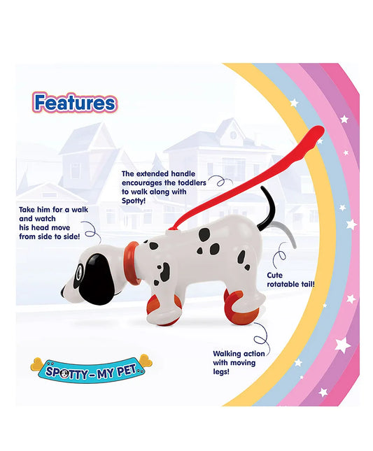 Giggles Spotty My Pet Pull Along Toy (Color May Vary)