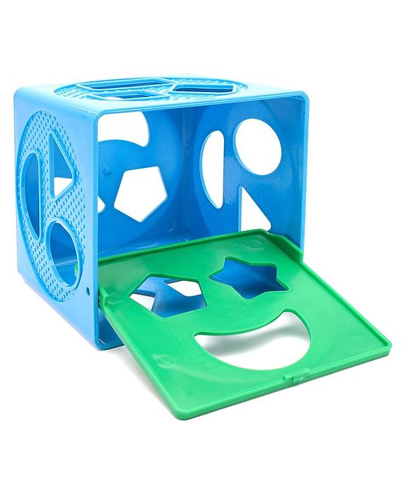 Giggles Pull Along Shape Sorting Cube & Aeroplane Toy - Multicolour