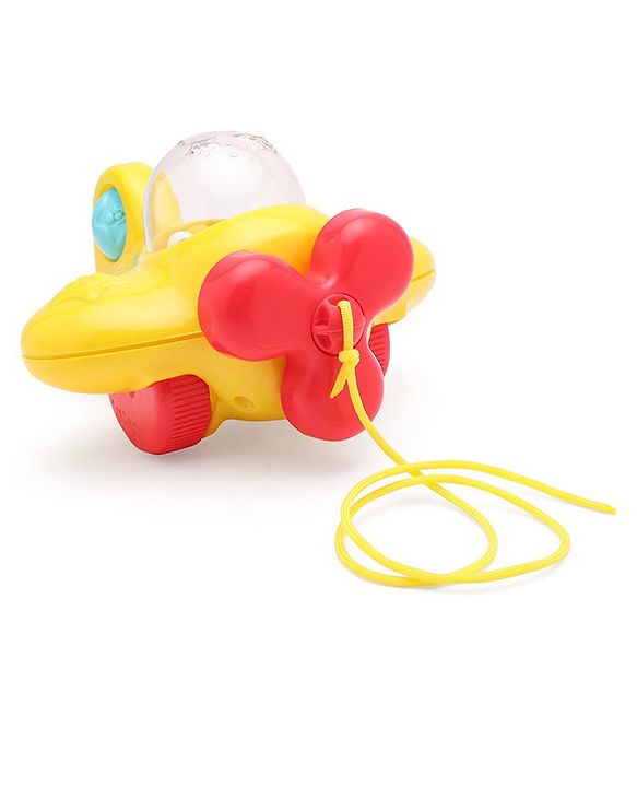 Giggles Pull Along Shape Sorting Cube & Aeroplane Toy - Multicolour