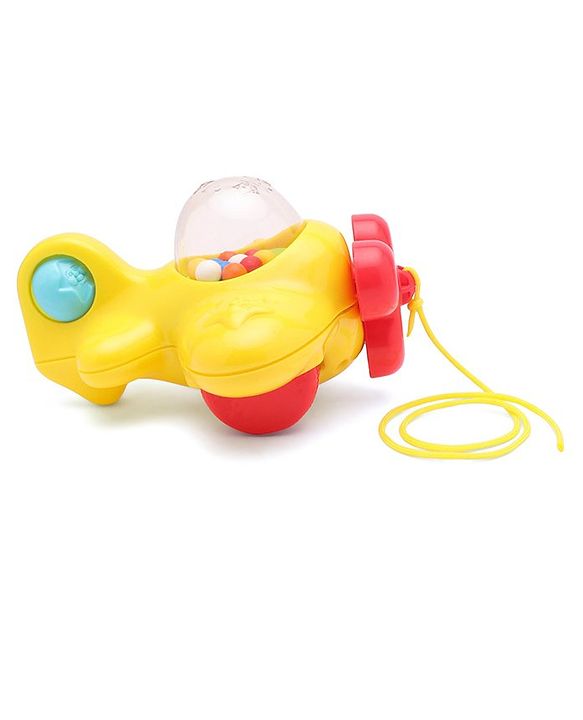 Giggles Pull Along Shape Sorting Cube & Aeroplane Toy - Multicolour