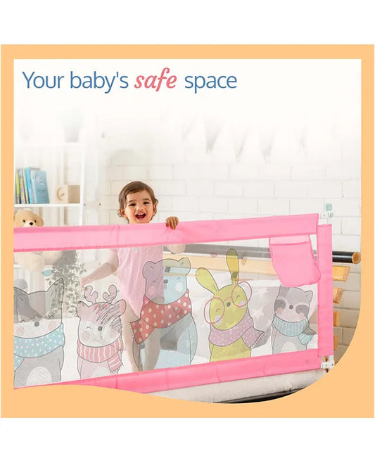 Luvlap Comfy Bed Rail - Pink