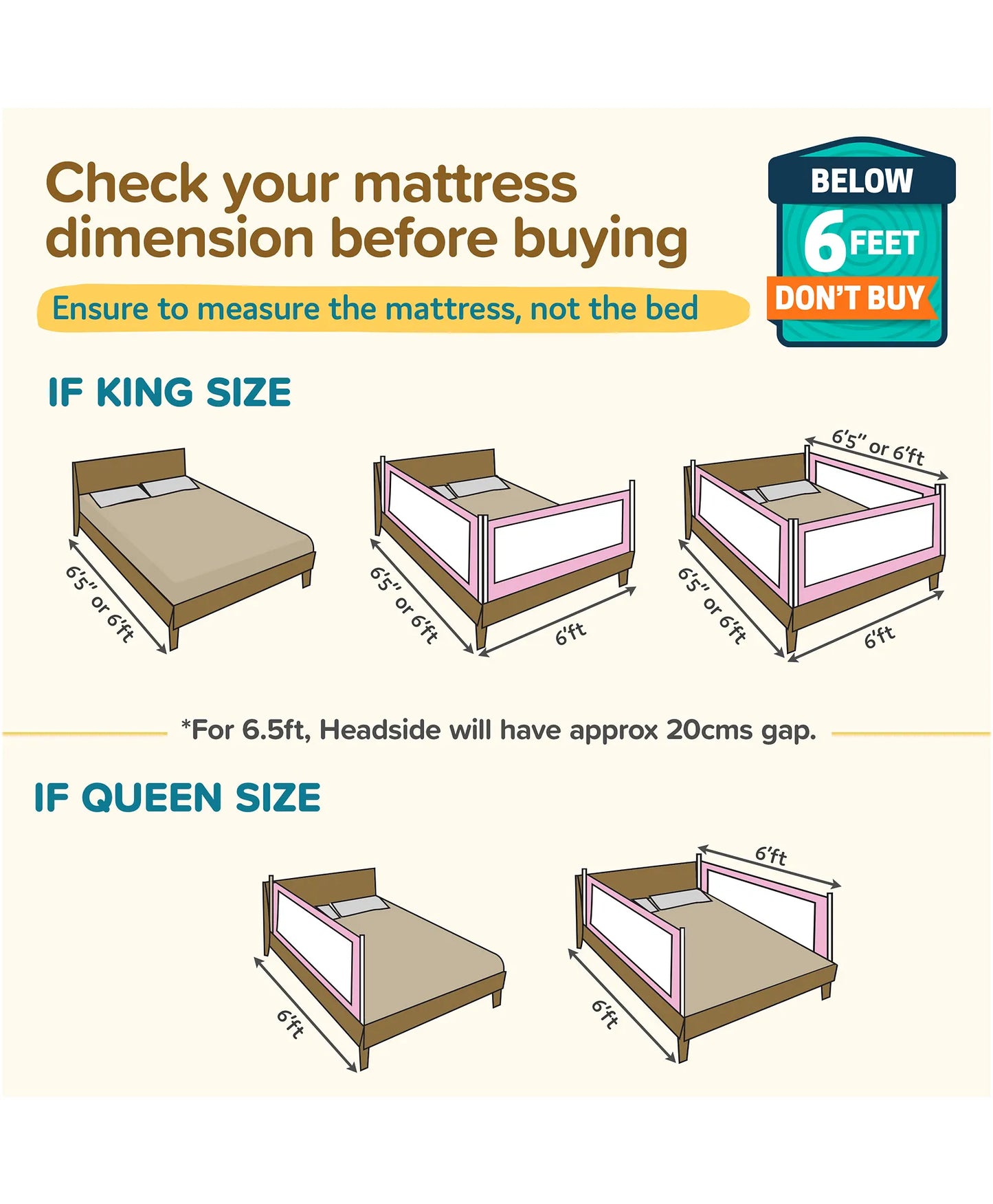 Luvlap Comfy Bed Rail - Green