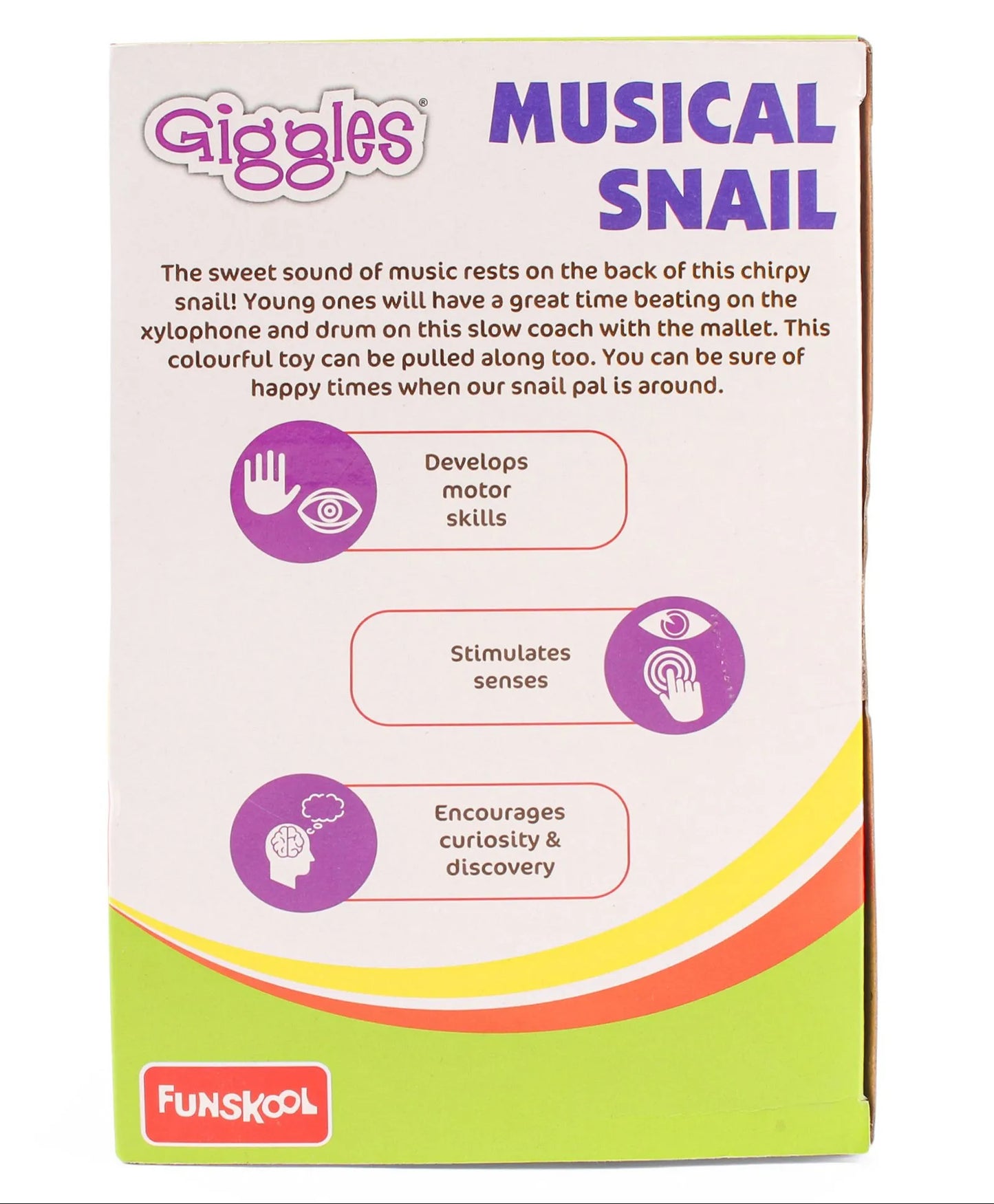Giggles Musical Snail - Green & Blue