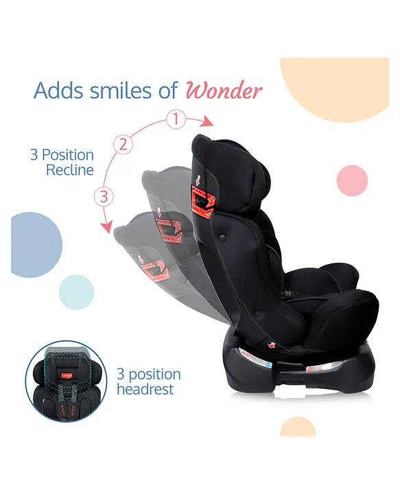 LuvLap Galaxy Car Seat - (0-7 Years) Black