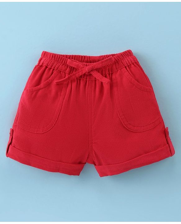 ToffyHouse Half Sleeves T-Shirt & Woven Shorts With Ice Hockey Print - White & Red