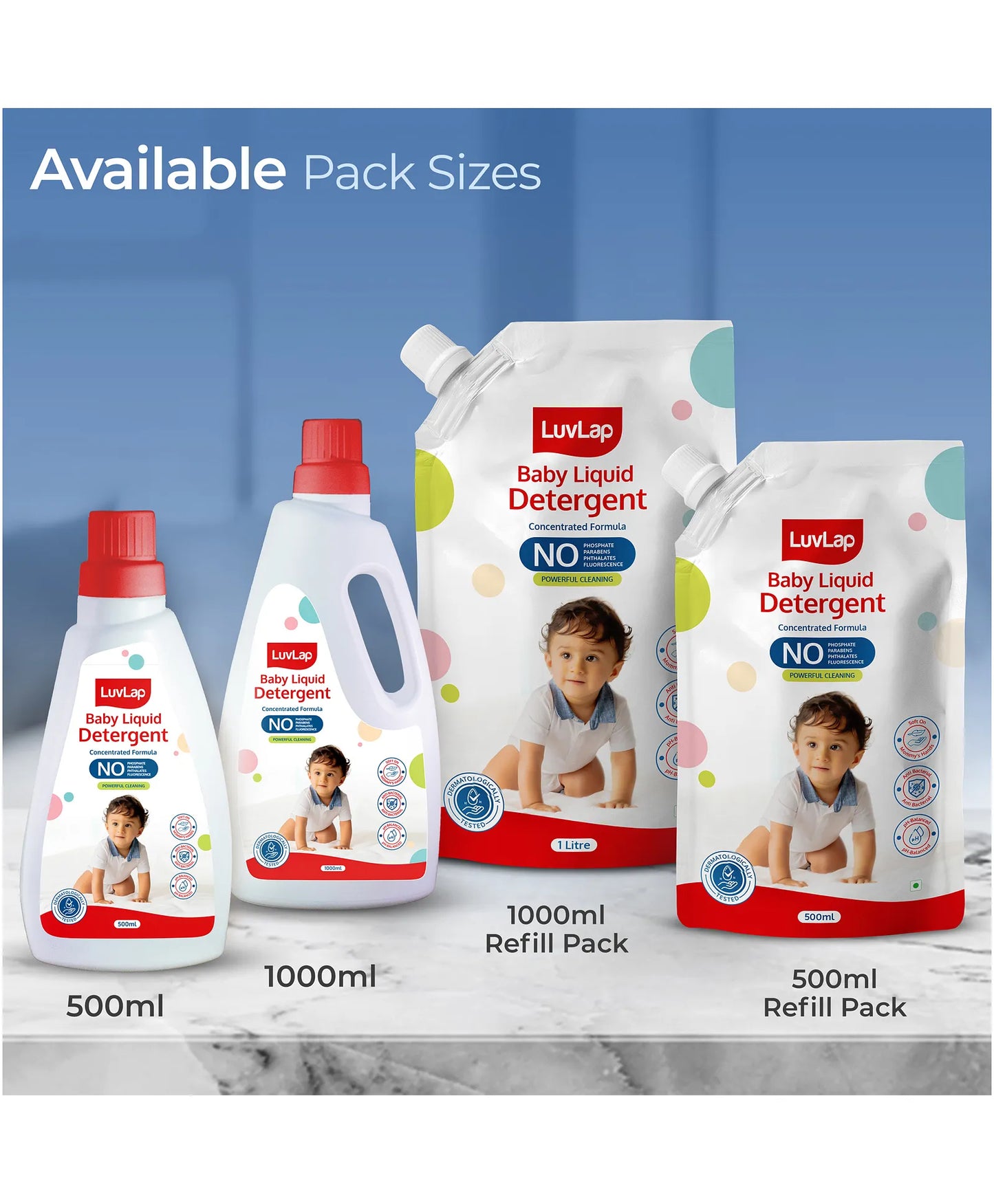 LuvLap Liquid Detergent Bottle - 1.5 ltr