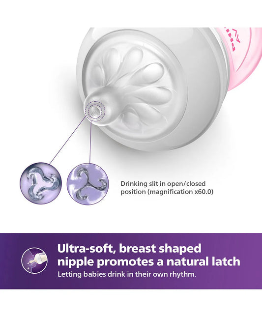 Avent Feeding Bottle Pink -BPA Free -260ML