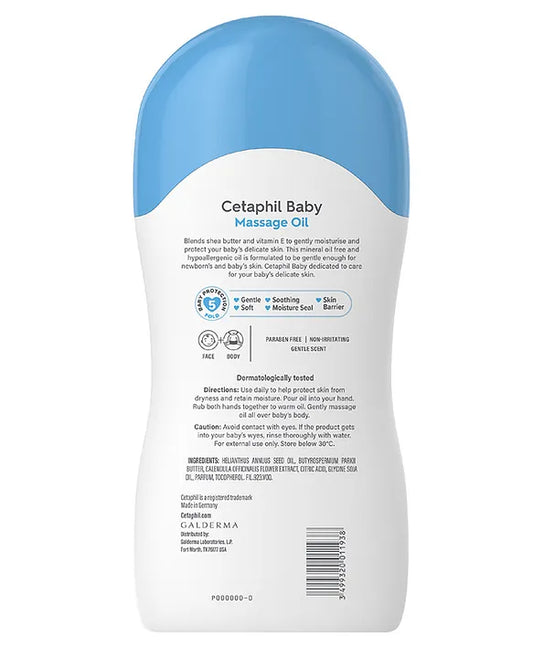 Cetaphil Baby Massage Oil With Triple Blend - 200 ml
