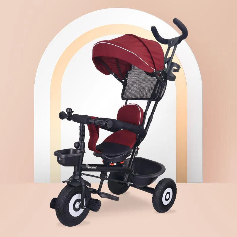 R for Rabbit - TinyToes T40 Plus -Tricycle - Maroon Black