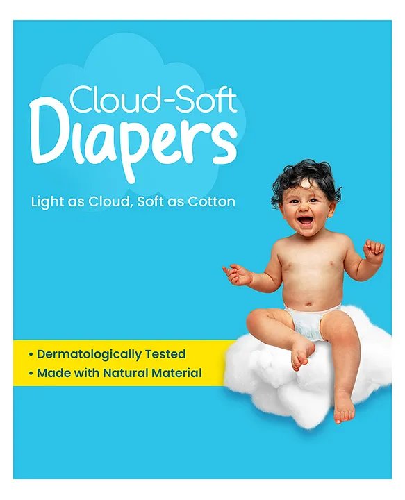 Mother Sparsh Cloud Soft Single Use Diaper- (L) Pack Of 46