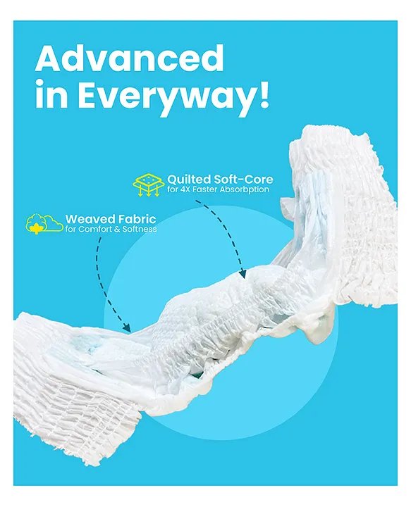 Mother Sparsh Cloud Soft Single Use Diaper- (L) Pack Of 46