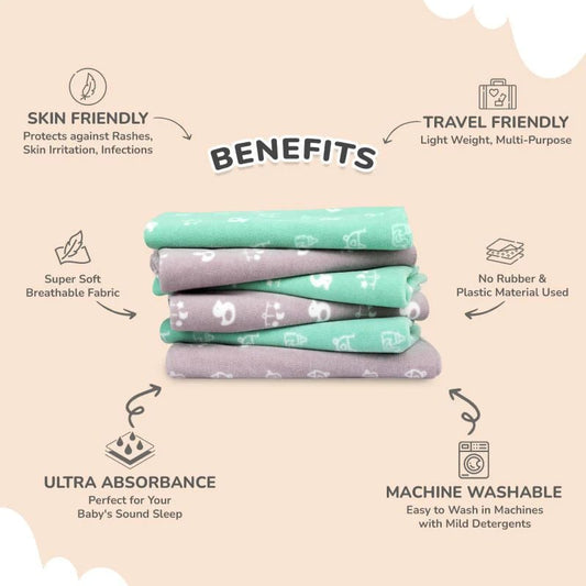 R for Rabbit Dry Sheet Medium - Green