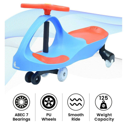 R For Rabbit Iya Iya Swing Car Blue Red