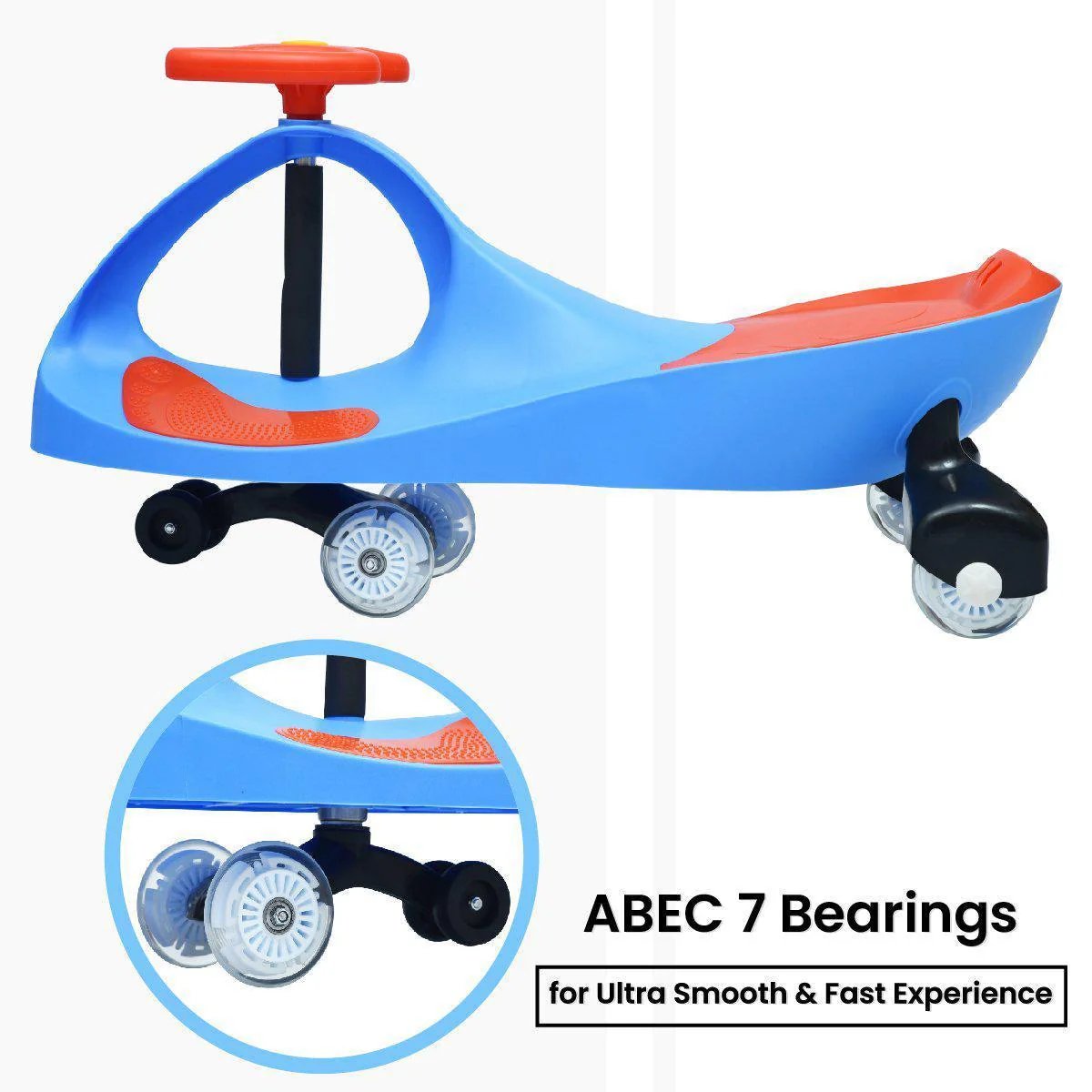 R For Rabbit Iya Iya Swing Car Blue Red