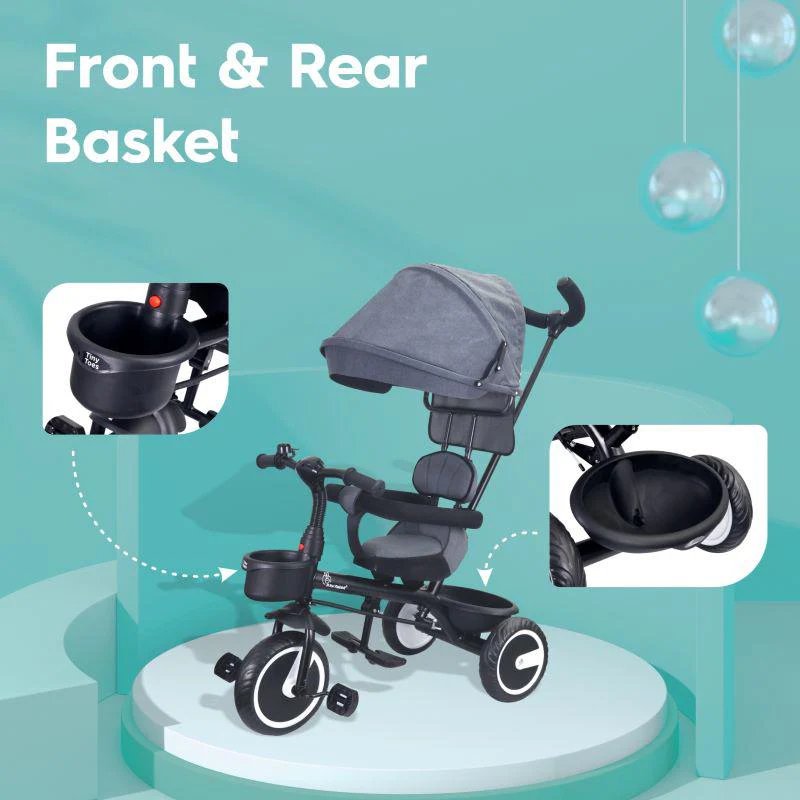 R for Rabbit Tiny Toes T30 Ace Tricycle Grey