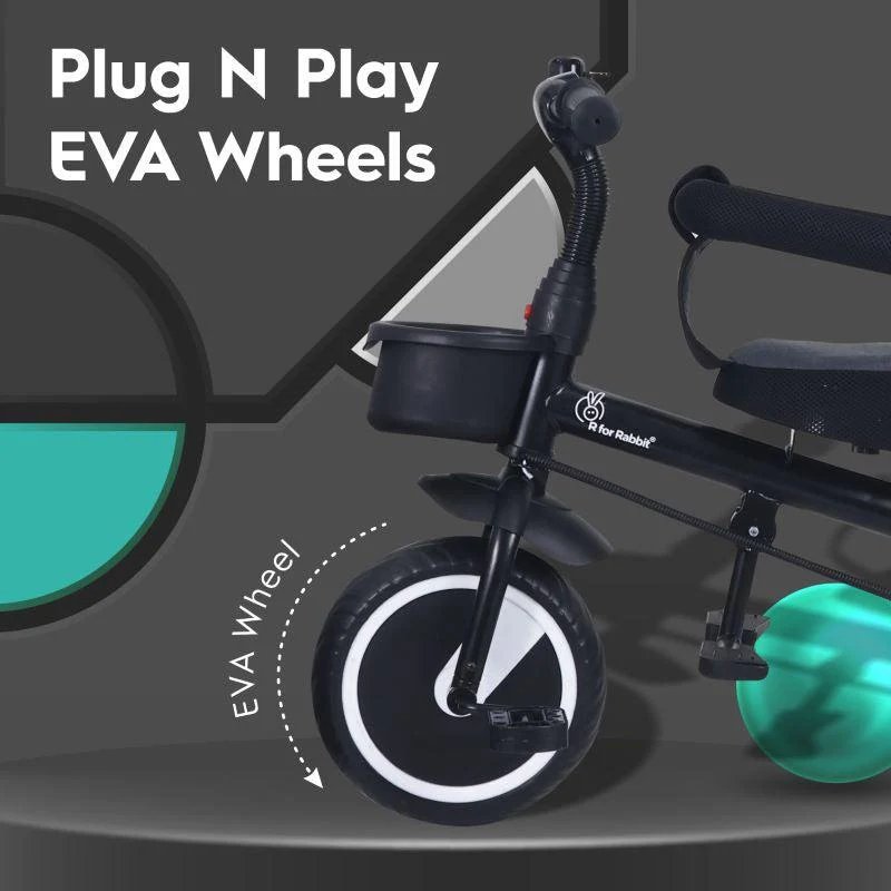 R for Rabbit Tiny Toes T30 Ace Tricycle Grey