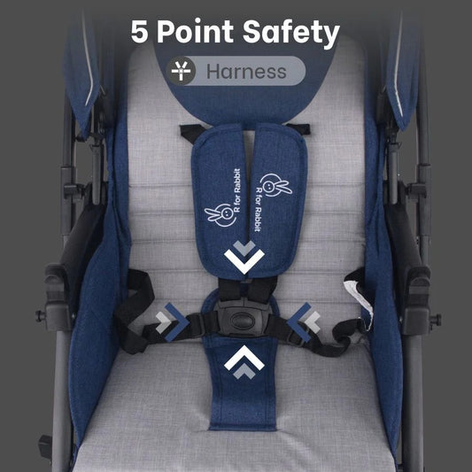 R For Rabbit - Poppins Joy Baby Stroller - Blue