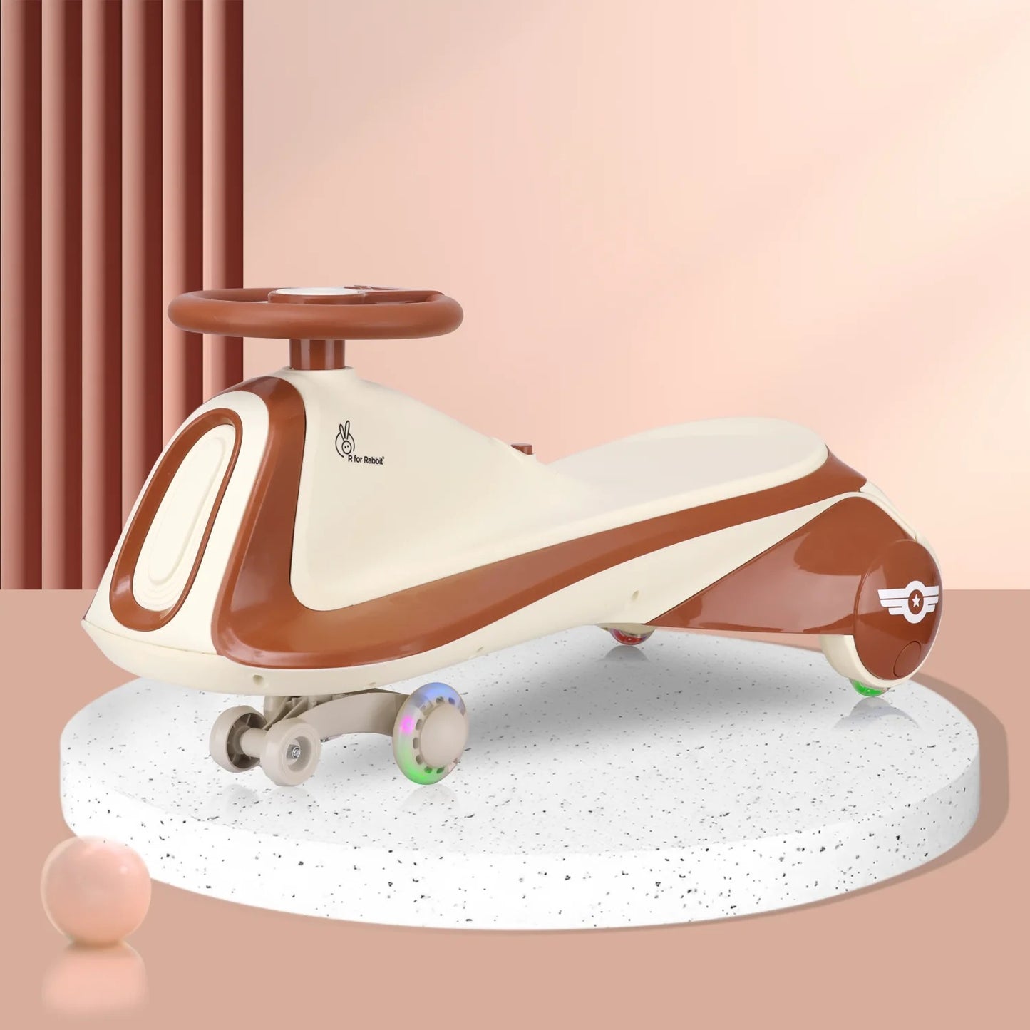 R For Rabbit - Iya Iya Sportz Swing Car - Cream Brown