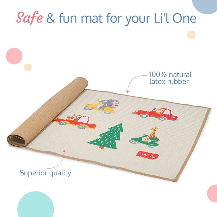 Luvlap Air Filled Rubber Mat - Wheelie