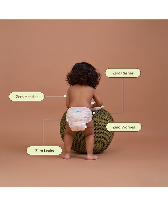 Allter Organic Bamboo Pant Style Diapers Extra-Large Size (16+ kg) 22 Count (Pack of 1) | Rash Free Super Absorbent 3X Softer Wetness Indicator | Explorer |