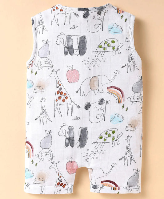 ToffyHouse Sleeveless Romper - White