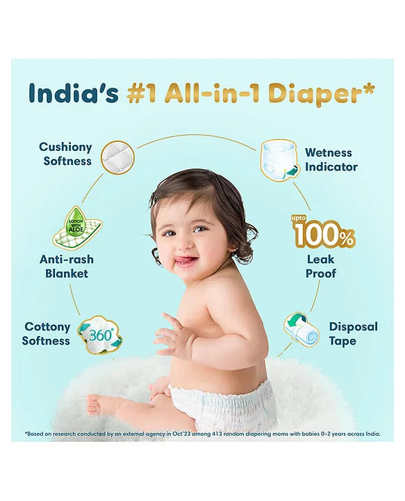 Pampers Premium Care Pants Medium size baby diapers (M) 54 Count Softest ever Pampers pants