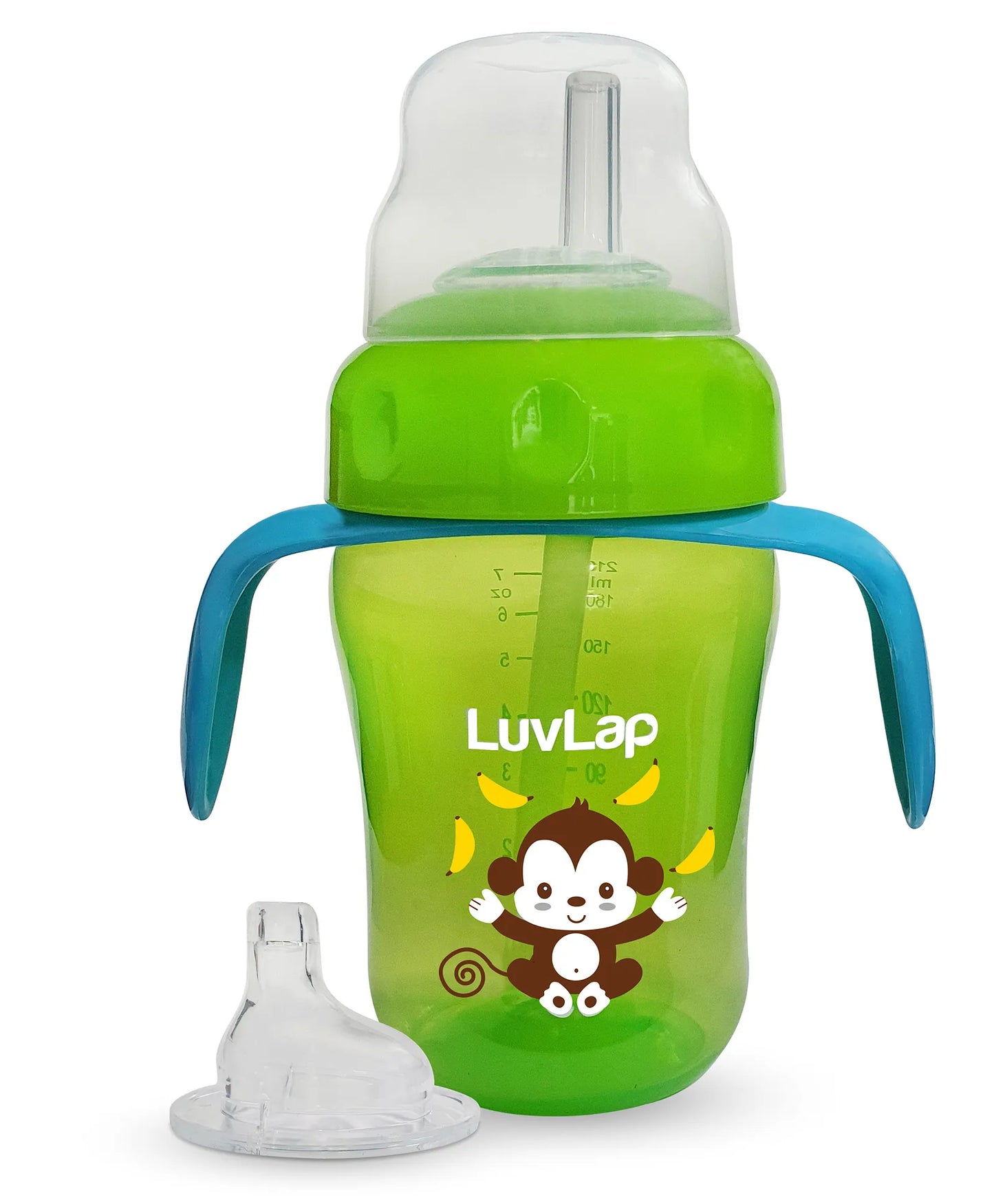 LuvLap Banana Time 2 in 1 sipper 210 ml Green