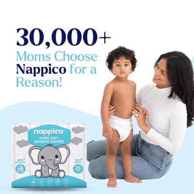 Nappico Tape Diaper Medium Size - 25 PCS