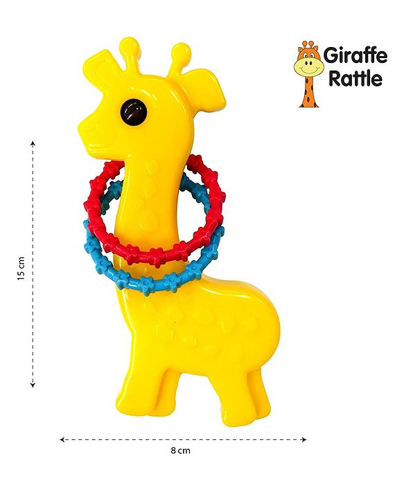 Funskool Giggles Giraffe Rattle (Color & Print May Vary)
