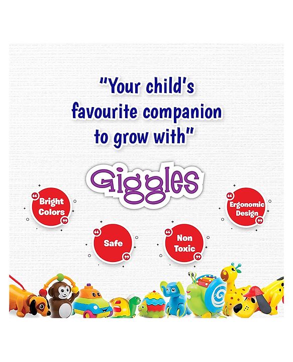 Funskool Giggles Giraffe Rattle (Color & Print May Vary)