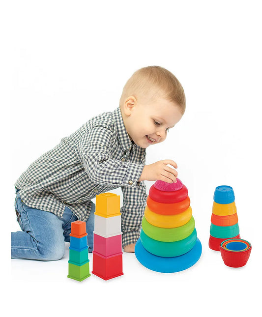 Giggles Stack N Nest Toy Set 3 in 1 - Multi Color
