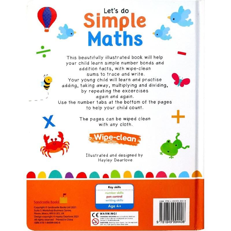 Wipe Clean Let's Do Simple Maths