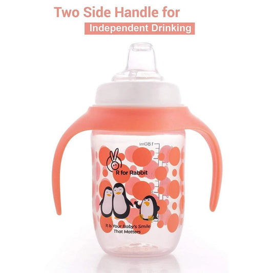 R for Rabbit - Penguin Spout Sipper - Sippers - Orange