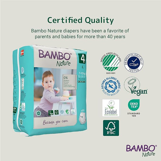 Bambo Nature Pant Diapers Large Size, 20 Pcs