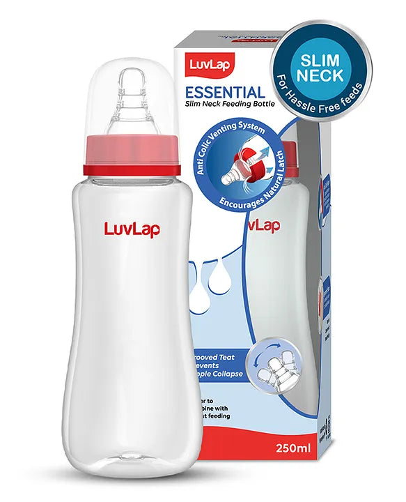 LuvLap Ess S Neck Feeding Bottle Plain -250 ml