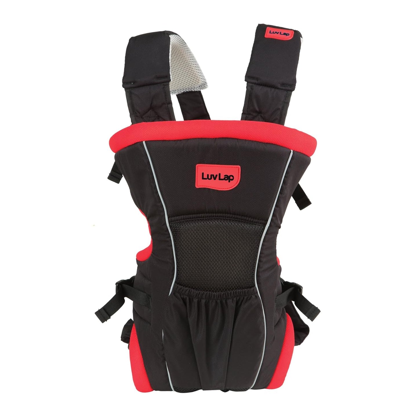 LuvLap Blossom Baby Carrier - Black & Red