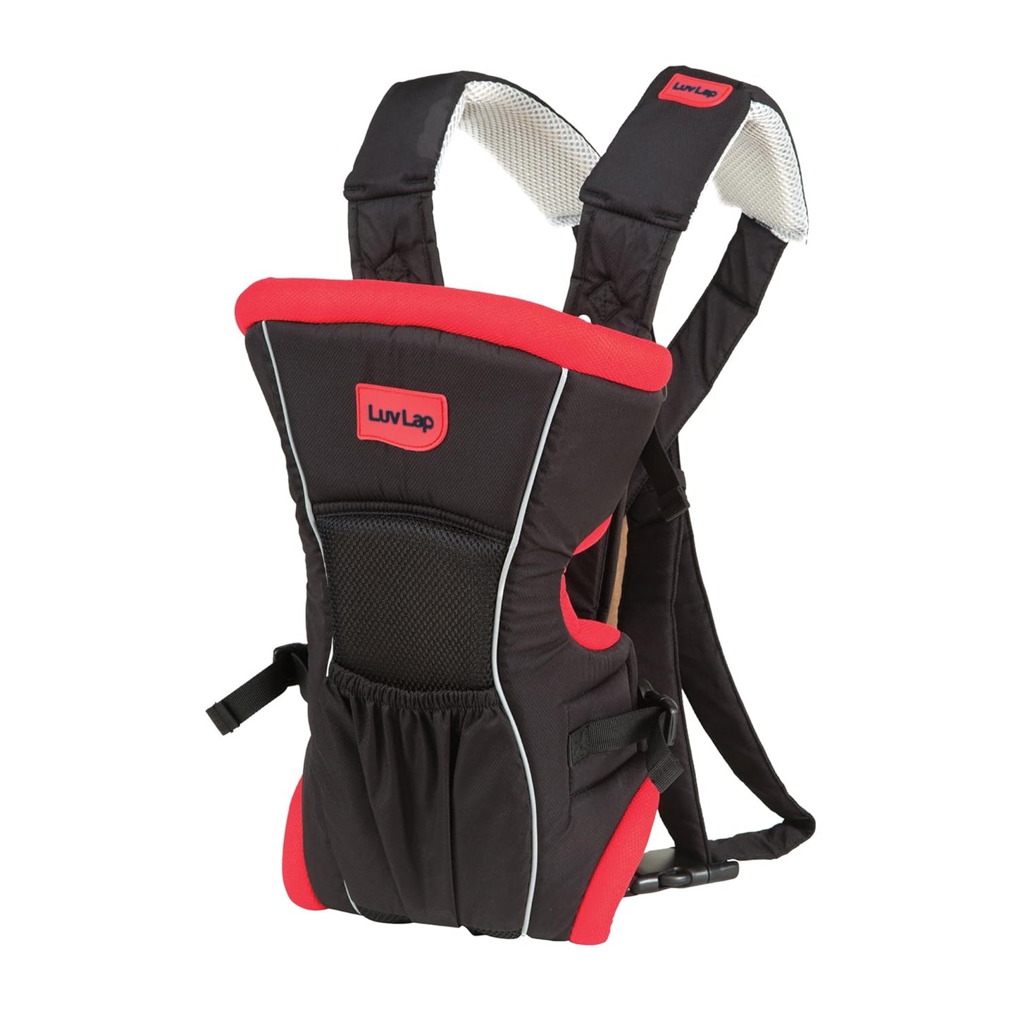 LuvLap Blossom Baby Carrier - Black & Red