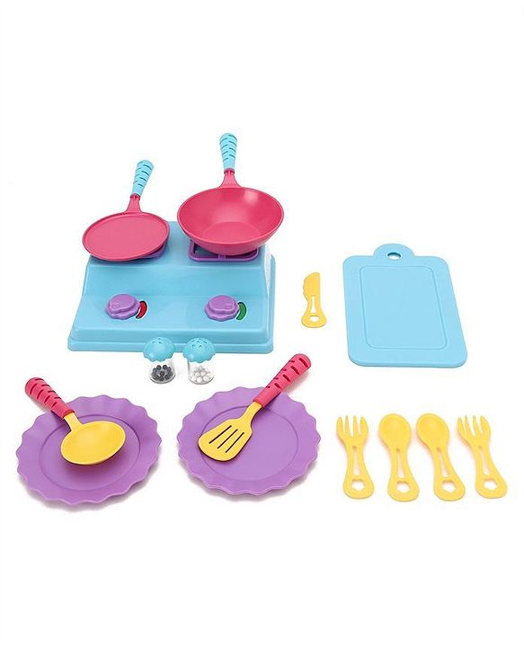 Giggles Role Play Complete Kitchen Set of 29 Pieces - Multicolor