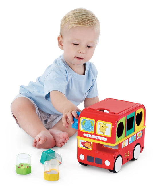 Giggles Shape Sorting Bus - Red