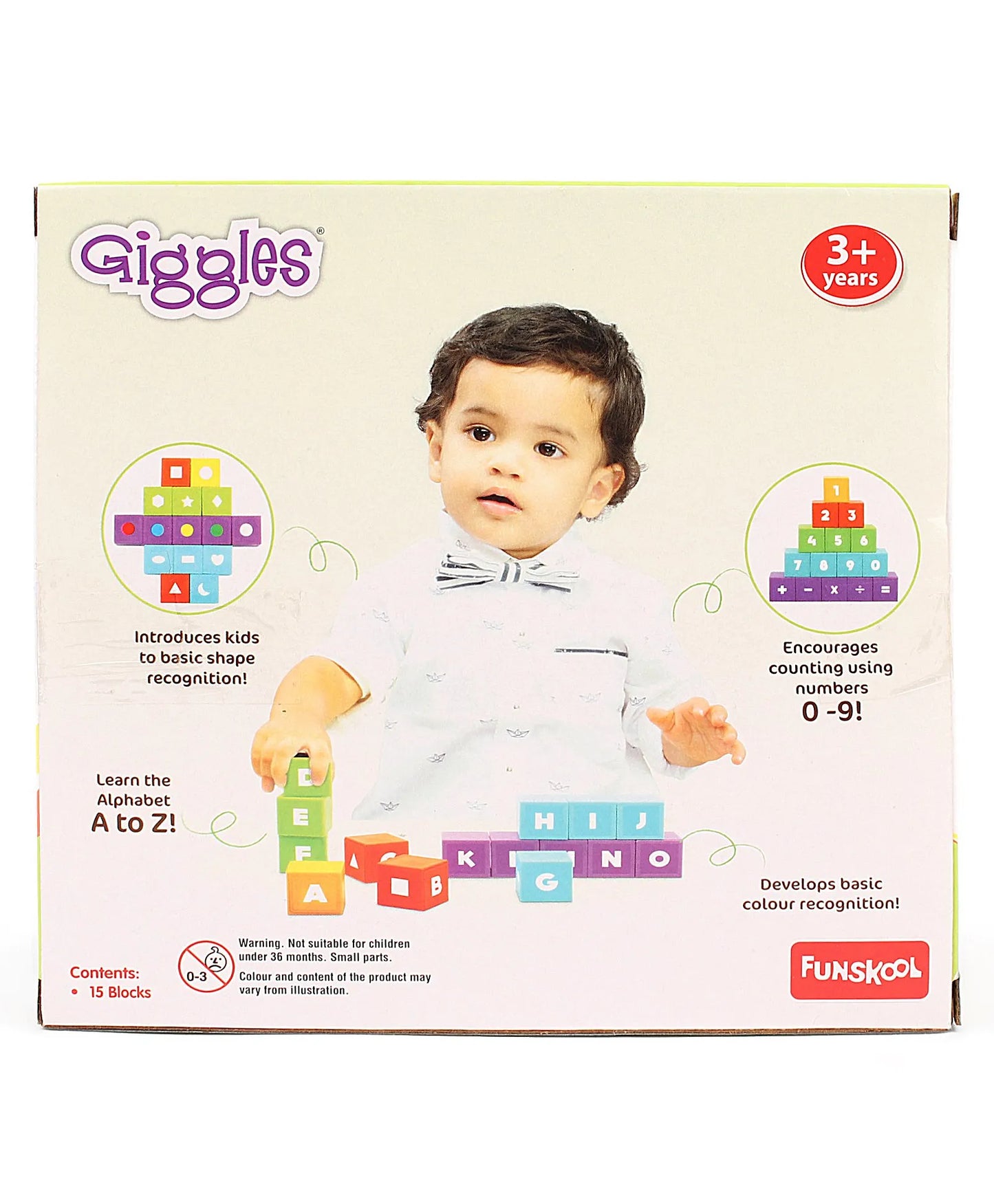 Giggles Learning Blocks 15 Pieces ( Colour May Vary)
