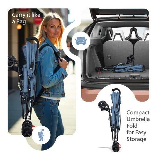 R for Rabbit - Pixie Buggy - Buggy - Blue Grey