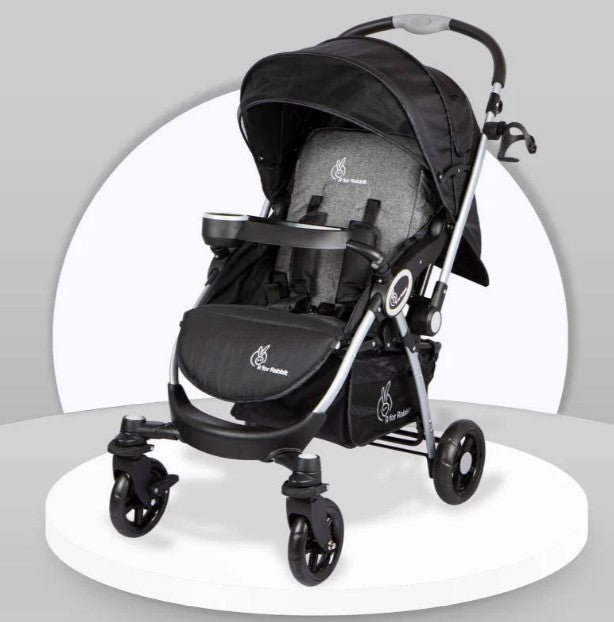 R for Rabbit - Chocolate Ride -Stroller - Black Grey